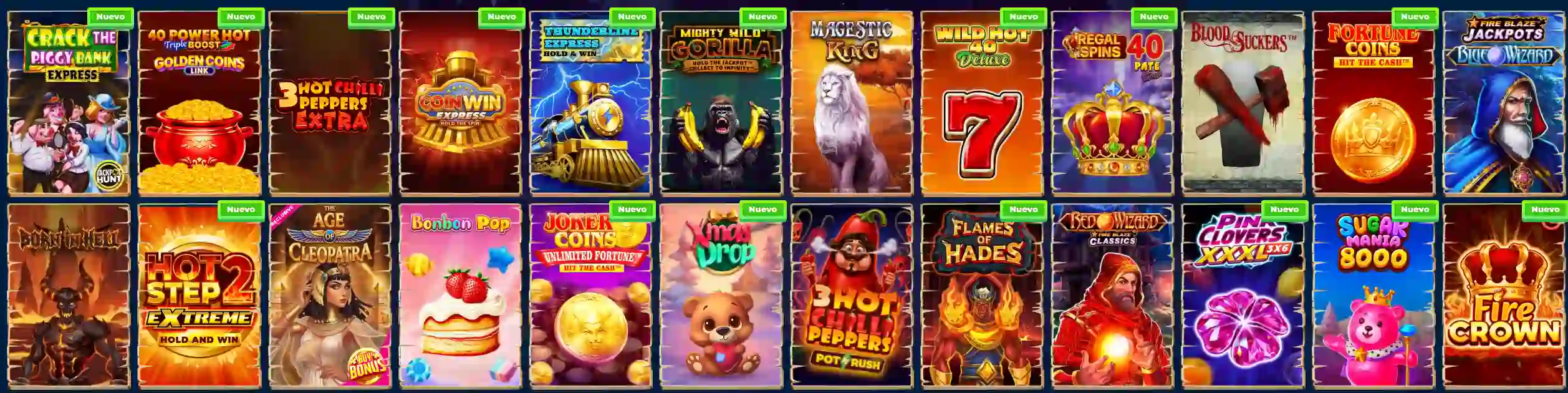 Wazamba Casino catálogo de tragaperras online